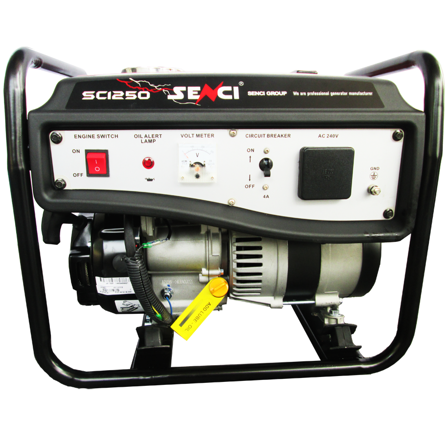 Senci Gasoline Generator 0.8kW 3HP 6L 28kg, SC1250 - Click Image to Close